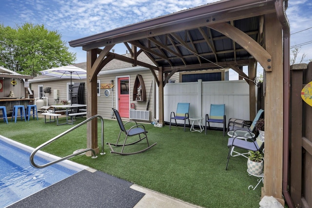 942 Mount Vernon Rd, Newark, OH 43055 - view of patio / terrace featuring a gazebo