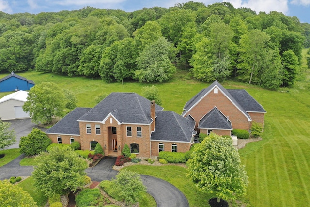 2300 Stonewall Cemetery Rd SW, Lancaster, OH 43130 - aerial view of property and surrounding area with a forest
