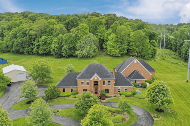 2300 Stonewall Cemetery Rd SW, Lancaster, OH 43130 - view from above of property with a heavily wooded area