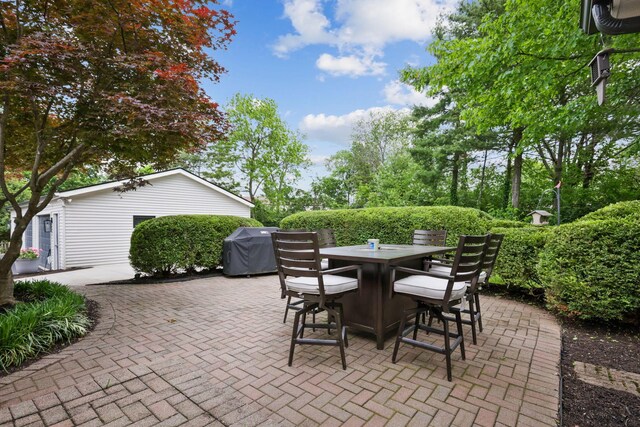 5210 Chevy Chase Ct, Columbus, OH 43220 - view of patio / terrace with area for grilling and outdoor dining area