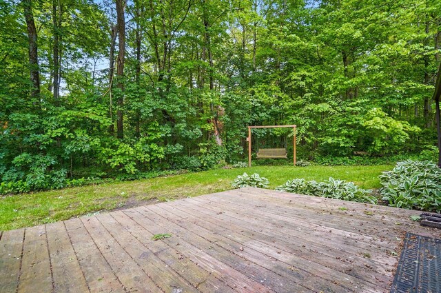 8301 Bennington Chapel Rd, Centerburg, OH 43011 - view of wooden terrace