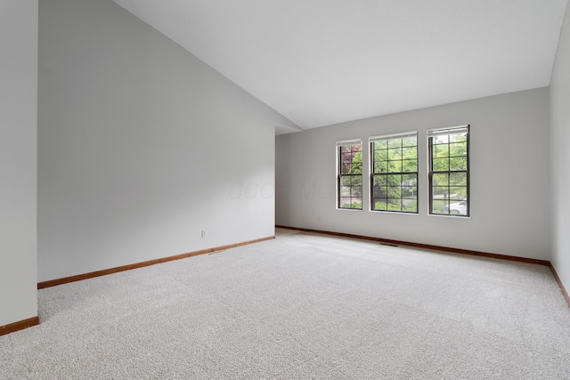 2321 Worthingwoods Blvd, Powell, OH 43065 - carpeted spare room with vaulted ceiling and baseboards