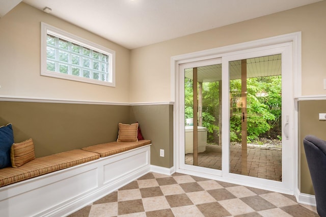 5552 Quail Hollow Way, Westerville, OH 43082 - doorway to outside with baseboards and light flooring