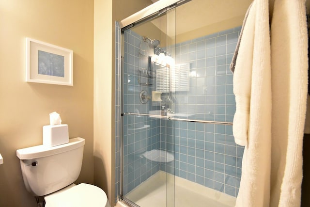 6736 Worthington Galena Rd, Worthington, OH 43085 - bathroom with toilet and a shower stall