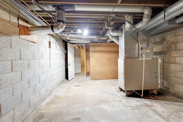 11 Mermary Dr, Fredericktown, OH 43019 - unfinished basement with heating unit