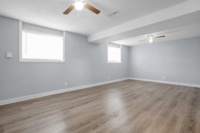 4980 Comstock Dr, Columbus, OH 43232 - unfurnished room featuring ceiling fan, wood finished floors, and baseboards