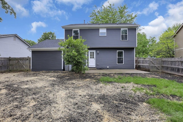 338 Gentlewind Dr, Westerville, OH 43081 - rear view of property featuring a patio area, a fenced backyard, and central AC unit