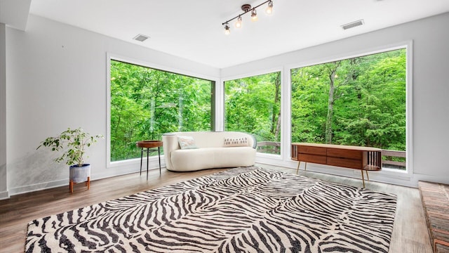 4171 Clotts Rd, Columbus, OH 43230 - living area featuring wood finished floors and baseboards