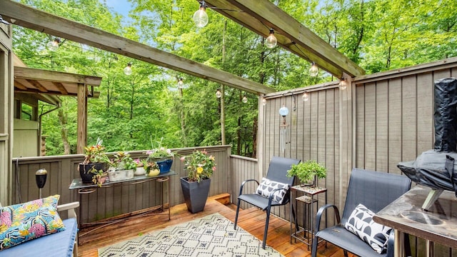 4171 Clotts Rd, Columbus, OH 43230 - view of wooden terrace