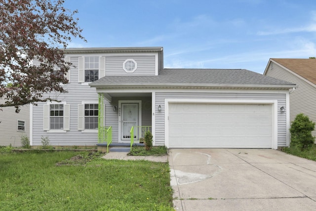 6446 Berry Pond Way, Canal Winchester, OH 43110 - traditional-style home featuring driveway, an attached garage, and a front lawn