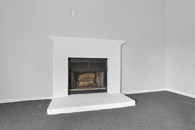 6446 Berry Pond Way, Canal Winchester, OH 43110 - detailed view of carpet, a fireplace, and baseboards