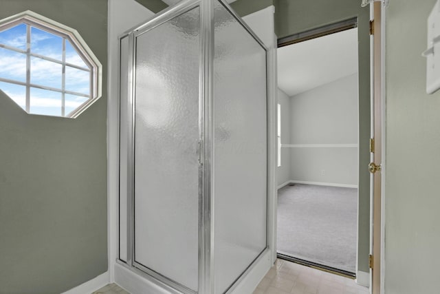 6446 Berry Pond Way, Canal Winchester, OH 43110 - bathroom featuring a stall shower and baseboards