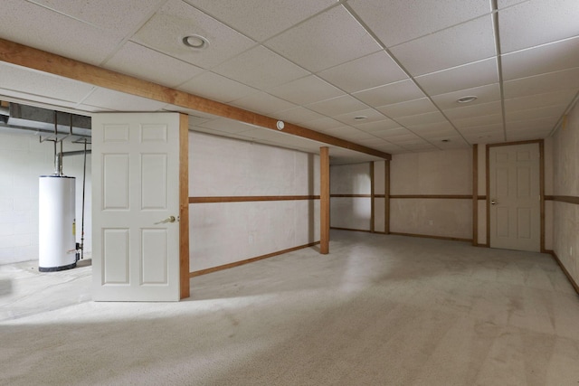 6446 Berry Pond Way, Canal Winchester, OH 43110 - finished below grade area with gas water heater, carpet floors, and baseboards