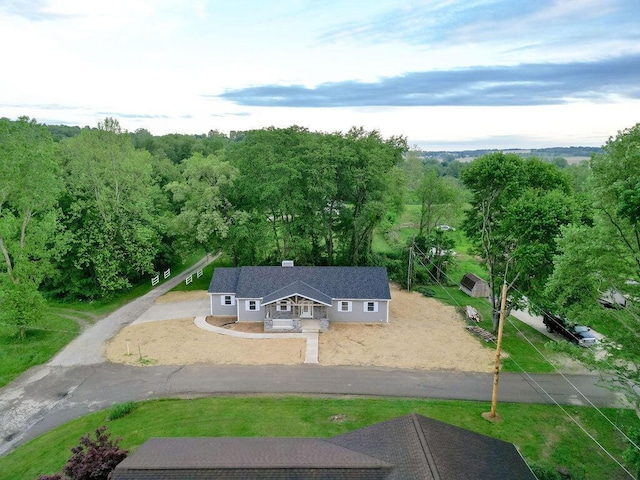 228 E Walnut St, Danville, OH 43014 - aerial view of property and surrounding area