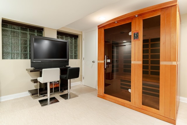 2738 E Broad St, Columbus, OH 43209 - living area featuring a relaxing sauna and baseboards
