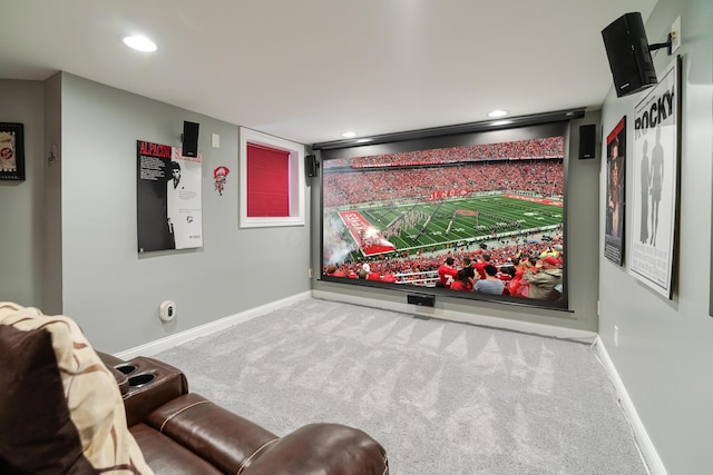 2738 E Broad St, Columbus, OH 43209 - carpeted cinema room with recessed lighting