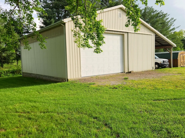 5747 E Clinton St, Albany, OH 45710 - garage with a detached garage and driveway