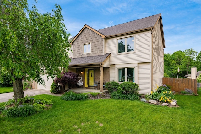 2862 Shady Ridge Dr, Columbus, OH 43231 - view of front of property featuring concrete driveway and a shingled roof