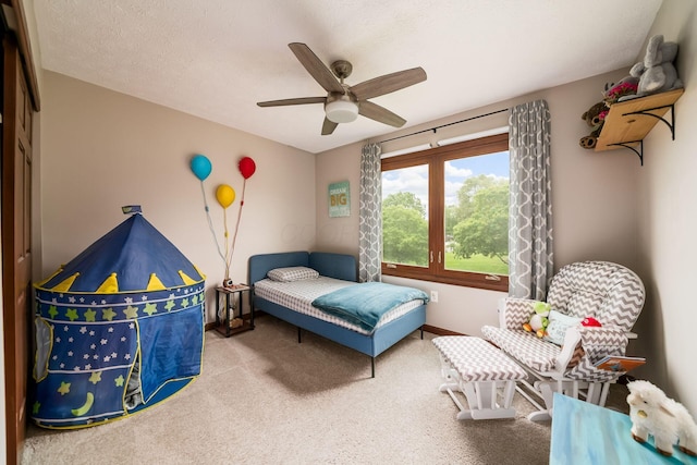 2862 Shady Ridge Dr, Columbus, OH 43231 - carpeted bedroom with a ceiling fan