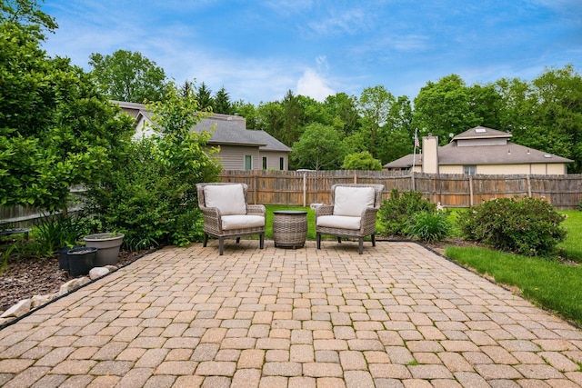2862 Shady Ridge Dr, Columbus, OH 43231 - fenced backyard with a patio