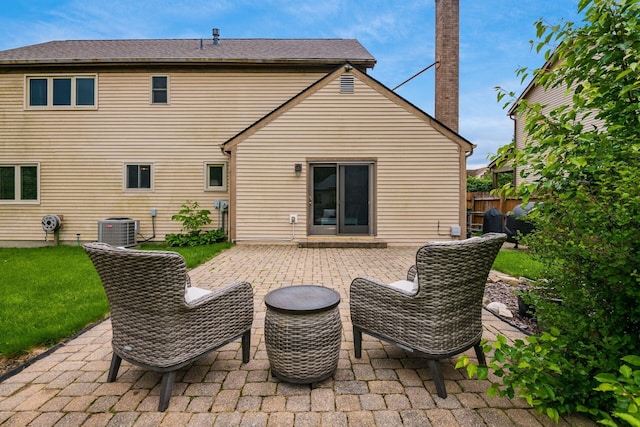 2862 Shady Ridge Dr, Columbus, OH 43231 - rear view of house with a patio area and central air condition unit
