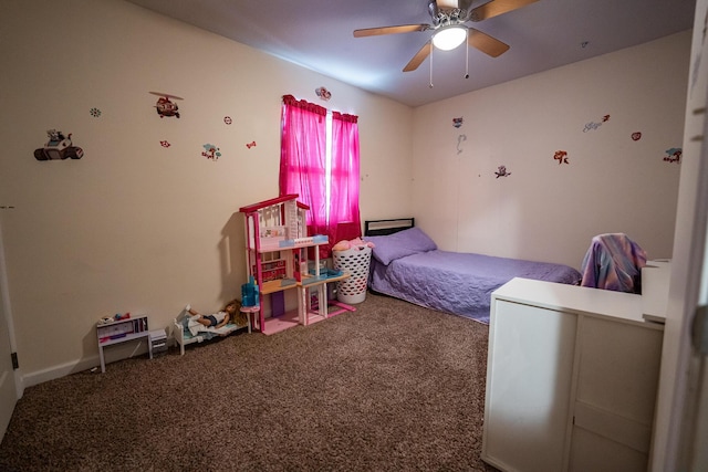 2025 Little Creek Rd, Frankfort, OH 45628 - bedroom featuring carpet flooring and a ceiling fan