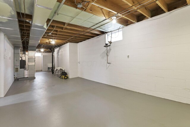 1783 Glenmar Dr, Lancaster, OH 43130 - below grade area with concrete block wall
