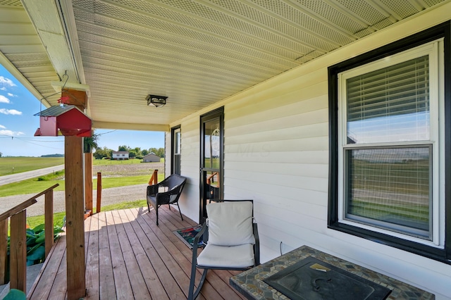 11725 Old Columbus Rd, South Vienna, OH 45369 - view of wooden porch