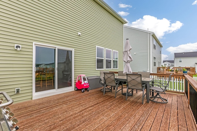 324 Raccoon Ave, Johnstown, OH 43031 - deck with outdoor dining area