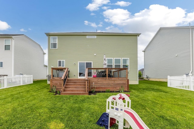 324 Raccoon Ave, Johnstown, OH 43031 - back of house with a wooden deck