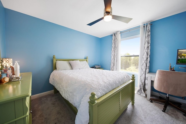2991 Green Line Way, Columbus, OH 43231 - carpeted bedroom featuring ceiling fan and baseboards