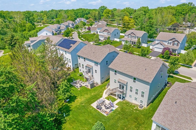 2991 Green Line Way, Columbus, OH 43231 - aerial perspective of suburban area with a heavily wooded area