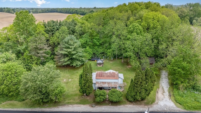 3470 State Route 314, Fredericktown, OH 43019 - aerial view of property and surrounding area featuring a forest