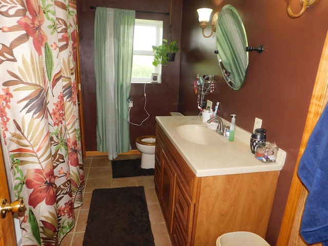 21800 State Route 47, West Mansfield, OH 43358 - full bathroom with toilet, tile patterned floors, and vanity