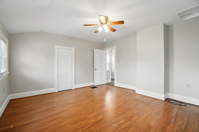 1146 Walters St, Columbus, OH 43201 - unfurnished bedroom featuring light wood-type flooring, baseboards, and a ceiling fan
