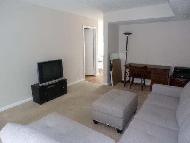 1022 Galliton Ct Unit C, Columbus, OH 43220 - carpeted living area with baseboards