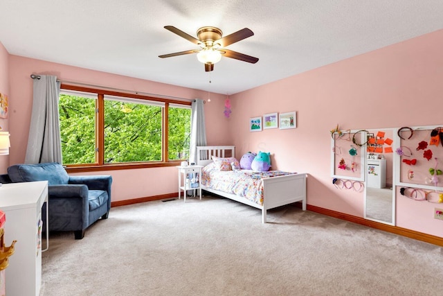5528 Cypress Ct, Westerville, OH 43082 - carpeted bedroom featuring baseboards and a ceiling fan