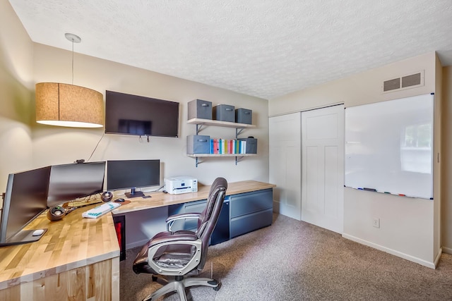 590 Haversham Dr, Gahanna, OH 43230 - office space featuring a textured ceiling and carpet