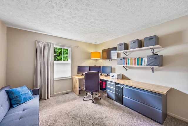 590 Haversham Dr, Gahanna, OH 43230 - carpeted office with baseboards and a textured ceiling