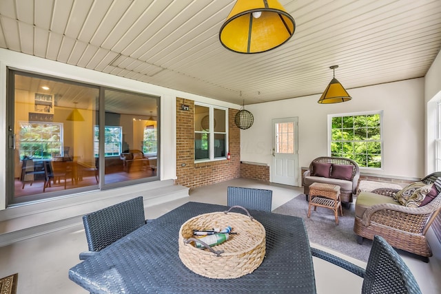590 Haversham Dr, Gahanna, OH 43230 - view of patio with outdoor dining area and an outdoor living space