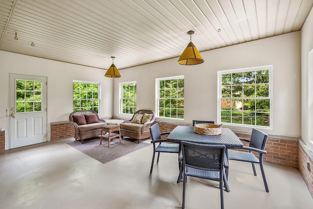 590 Haversham Dr, Gahanna, OH 43230 - dining area featuring healthy amount of natural light and finished concrete floors