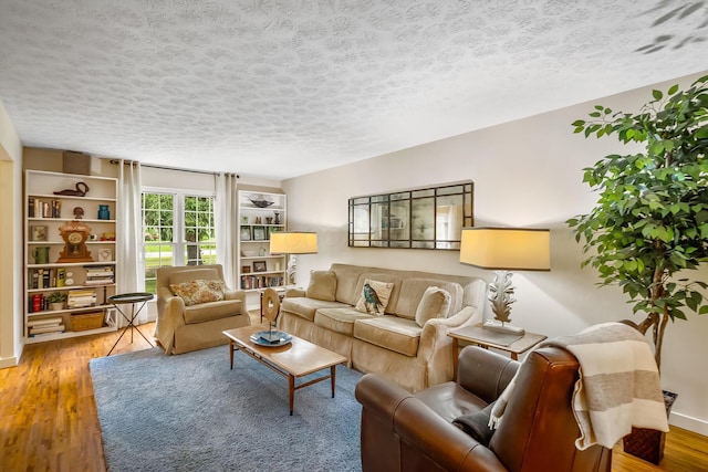 590 Haversham Dr, Gahanna, OH 43230 - living area with wood finished floors and a textured ceiling