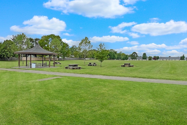 6024 Winterberry Dr, Galloway, OH 43119 - view of property's community with a gazebo and a lawn