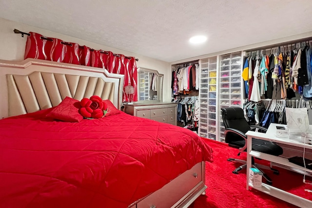 6024 Winterberry Dr, Galloway, OH 43119 - carpeted bedroom with a textured ceiling
