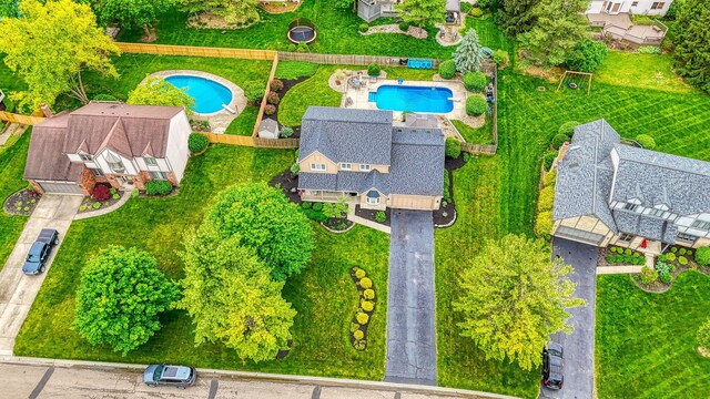 12179 Woodrow Ln, Pickerington, OH 43147 - aerial view of a pool
