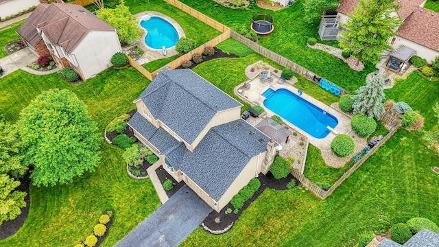 12179 Woodrow Ln, Pickerington, OH 43147 - aerial view of a pool