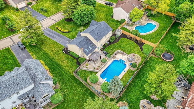 12179 Woodrow Ln, Pickerington, OH 43147 - aerial view of a pool