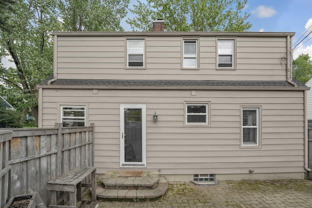 198 Loveman Ave, Worthington, OH 43085 - rear view of property featuring a patio and a chimney