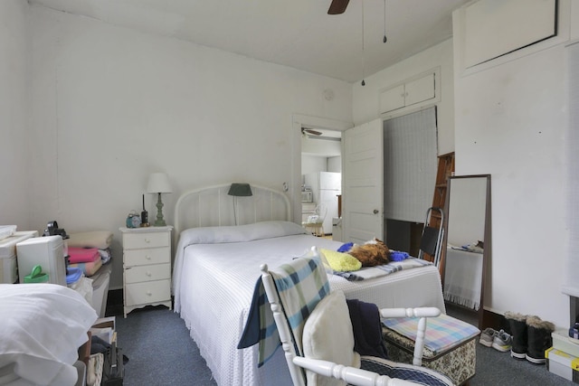 936 Washington Ave, Lancaster, OH 43130 - bedroom featuring carpet flooring and a ceiling fan