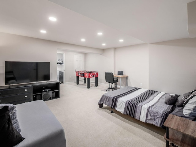 593 Summer Tree Loop, Marysville, OH 43040 - bedroom featuring recessed lighting and light carpet